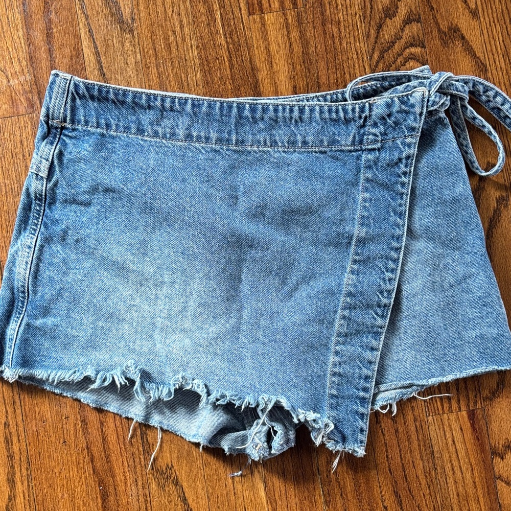 Free people Denim Wrap Women Shorts
